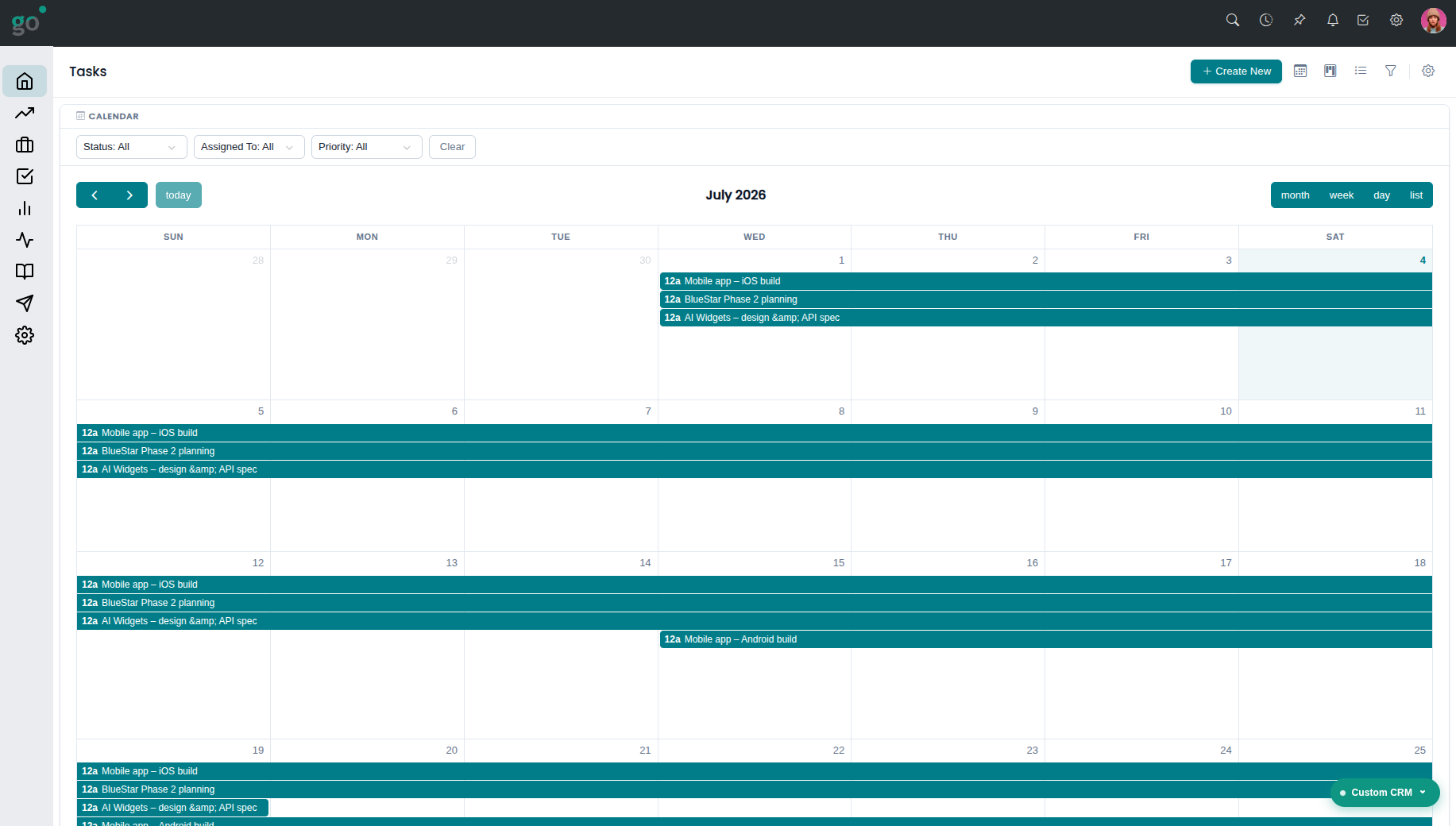 WebifyGO HR calendar and scheduling